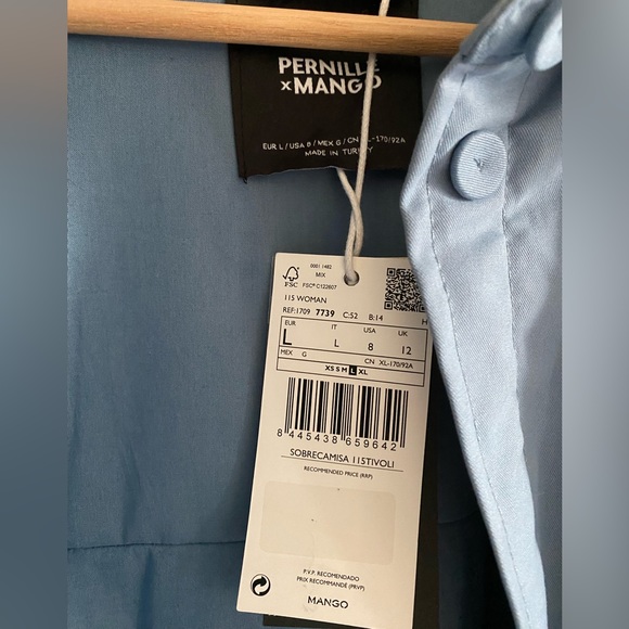 Mango Oversized Overshirt with Pockets Jacket- New with Tags - Picture 7 of 15